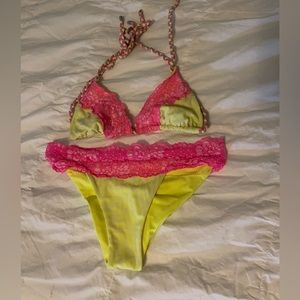 Beach bunny neon bikini
